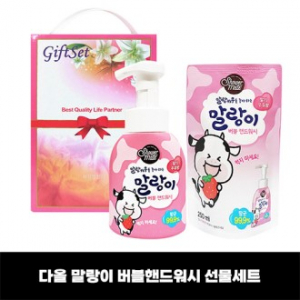 다올 말랑이 버블핸드워시 선물세트 / 핸드워시 (용기형) 300ml, 핸드워시 (리필형) 250ml