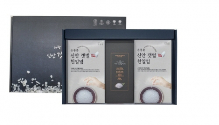 [면세][신안갯벌천일염] 천일염 실속2종세트(굵은천일염(파우치) 300g × 2개 ) #2