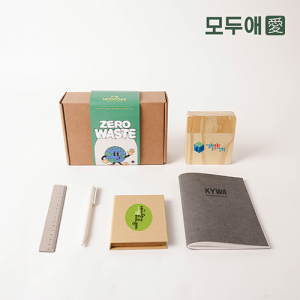 모두애 그린키트 문구 재생 가죽노트