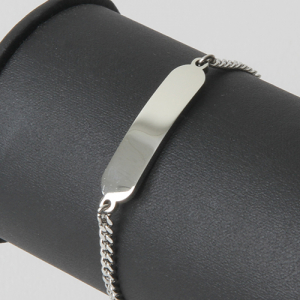 미아방지 치매안심 써지컬스틸 바형 팔찌