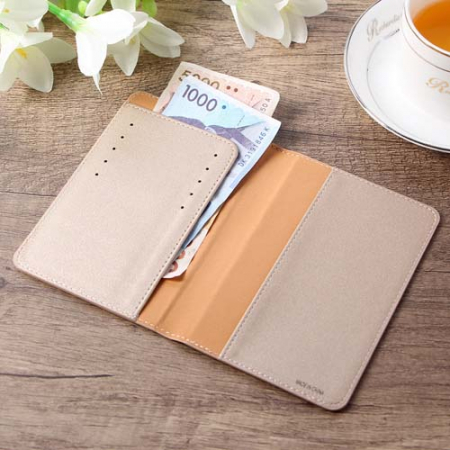인조가죽 베이직 여행 여권케이스 (골드) 카드수납 여권지갑 #3