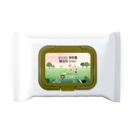 백색 (무광) 35매 물티슈 (그린 캡) #2