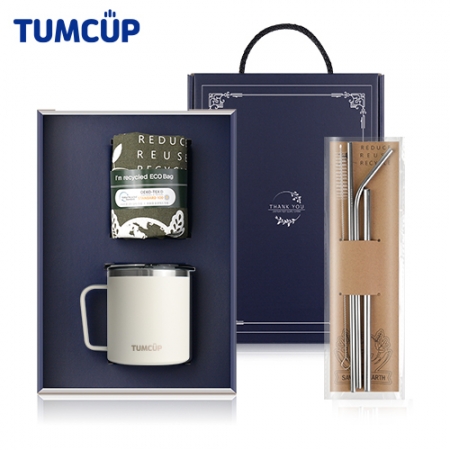 텀컵 에코 기프트세트 TS8789ES 스텐 머그컵1+에코백1+스텐빨대 세트 #2