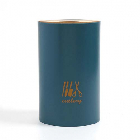 스윗키친 원형 칼블럭 식도보관 칼꽂이 (블루그린) #4