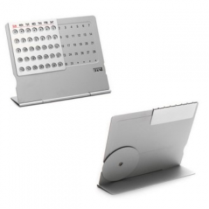 알루미늄 만년 달력 탁상 미니 평생 인테리어 사무실 관공서 책상