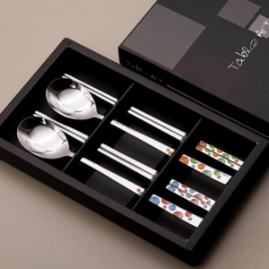 써클칼라 수저 부부 세트 (믹스)