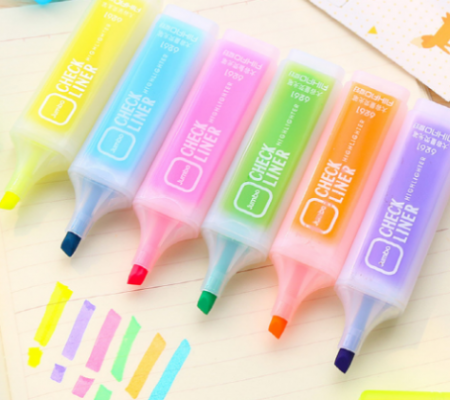 캐릭터 직사각 형광펜 #2