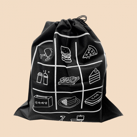 D컷 손잡이형 홍보용 조리개 배달 더스트백 #2