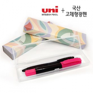 제트스트림 볼펜 (0.7mm) + 빅 블랙 고체 형광펜 2P 세트