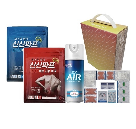 신신 구급함 구급키트 (파프2팩, 에어파스, 구급응급키트, 손잡이박스) #4