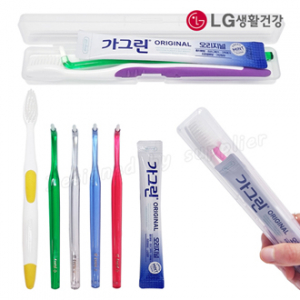 치과용 어금니칫솔 큐빅 LG미세모 가그린 1P / 교정용 칫솔세트