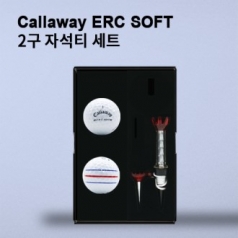 캘러웨이 erc soft 2구 자석티 세트 (3pc) 삼선 트리플 트랙 골프공