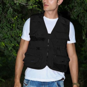 사계절 심플 메쉬 레저 조끼 (3XL) 남성 등산 낚시 조끼 (3XL)