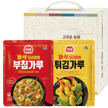 해표 부침가루 500g + 튀김가루 500g 선물세트
