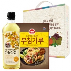백설 카놀라유, 해표 부침가루 선물세트