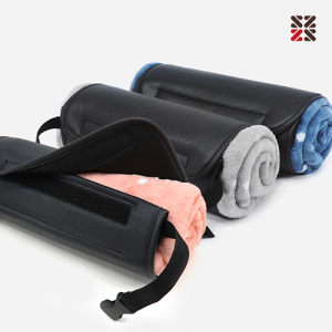 써클극세사담요 + 가죽롤커버세트