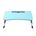 작은이미지: 스탠다드 심플 접이식 좌식책상 D-2(블루) 베드테이블 #3