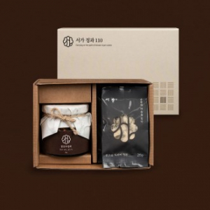 서가 정과 110(꿀 호두정과 1병x콩고물 도라지 정과 3팩) 선물세트
