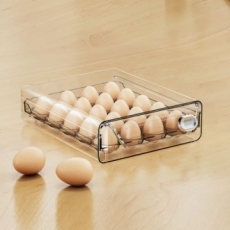 네모 투명 달걀 계란 보관함 베이직 계란정리함 1단20구