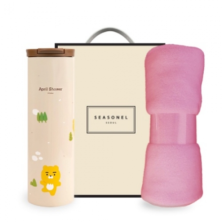 시즈넬 고급선물세트 카카오 슬림 텀블러 550ml + 무릎담요 #2
