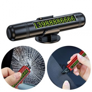 볼리트2 3in1 차량용 비상망치 벨트절단기 주차번호판