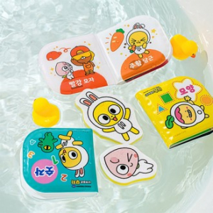 캐릭터 키즈 목욕놀이 책 세트 3pc