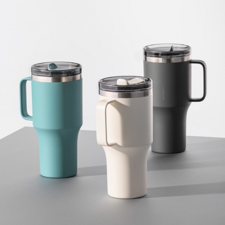 락앤락 텀블러 메트로 킹 대용량 스텐 보온보냉 텀블러손잡이 리유저블컵 820ml #2