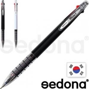 세도나 메타 니들 3색 볼펜 (독일 잉크 / 초초저점도) 국산