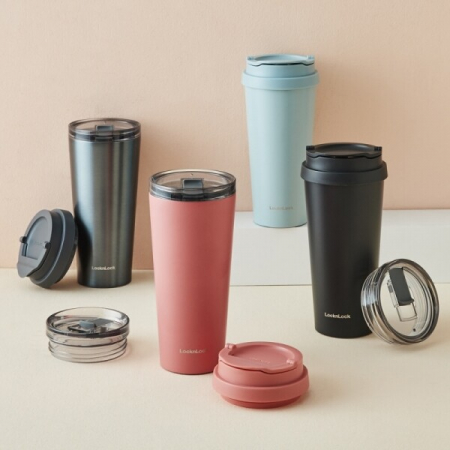 락앤락 텀블러 뉴 클립 텀블러 540ml 대용량 스텐 보온보냉 텀블러손잡이 리유저블컵 #2