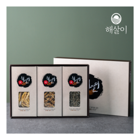 (면세상품)선물세트 해살이 멸치 혼합3종(볶음230g+조림220g+황태채120g) #3