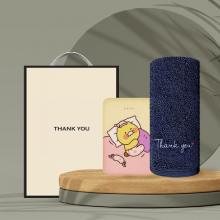 송월 시즈넬 선물세트 카카오 보조배터리 + 땡큐 타올190g #2