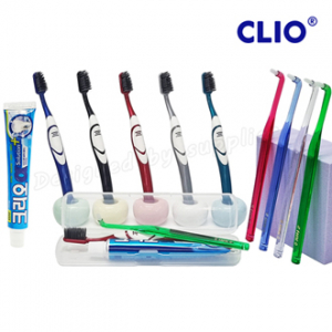 어금니칫솔+클리오 퍼펙션+크리오 치약 / 교정 치과용 칫솔 치약 세트