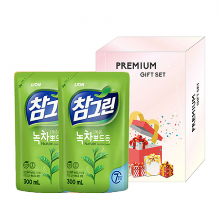 참그린 녹차 300g 리필2개 (친환경 ) #2