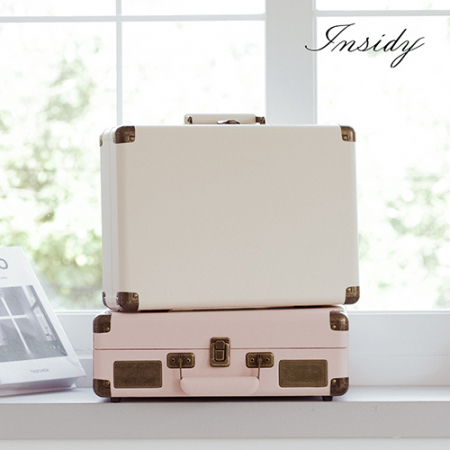 인사이디 휴대용 무선 블루투스 LP 플레이어 LED 턴테이블 스피커 IBT-Retro Light #6