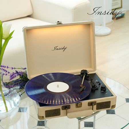 인사이디 조명 무드등 블루투스 LP 턴테이블 스피커 IBT-Retro LED #4