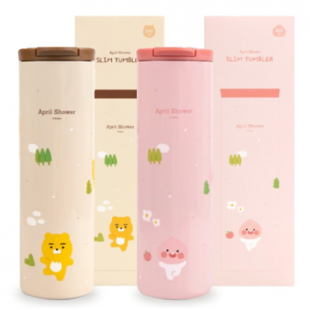 카카오 라이언 어피치 슬림 텀블러 #4