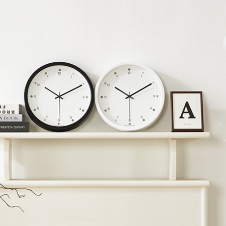 심플 크림베이지 벽시계 (300파이) #4
