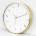 작은이미지: 크림베이지 우드, 골드메탈 벽시계 (300파이) #5