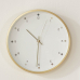 작은이미지: 크림베이지 우드, 골드메탈 벽시계 (300파이) #3
