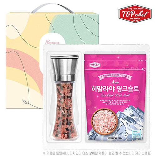 탑셰프 스텐 롱 통후추 그라인더 핑크솔트 본품, 리필 구성 택 1 #3
