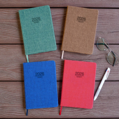 26년 트레이스 양장 다이어리 32절(양쪽 카드포켓)