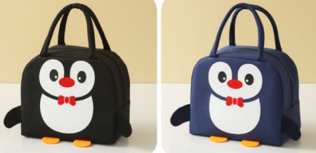 보온 보냉 펭귄 도시락통가방 미니 어린이 유치원 교회 보냉백 런치박스 소풍 #2