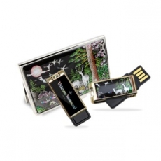 전통문양 나전자개2 USB 메모리+ 명함지갑 2종 SET