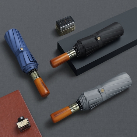 그루브 12k 우드 손잡이 3단 완전 자동우산 #2