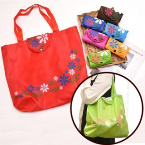 리유저블 플라워 휴대용 장바구니 시장바구니