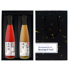 청숨 종합1호 (생강 500ml + 오미자 500ml) 선물세트