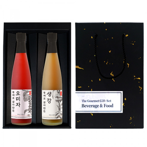 청숨 종합1호 (생강 500ml + 오미자 500ml) 선물세트