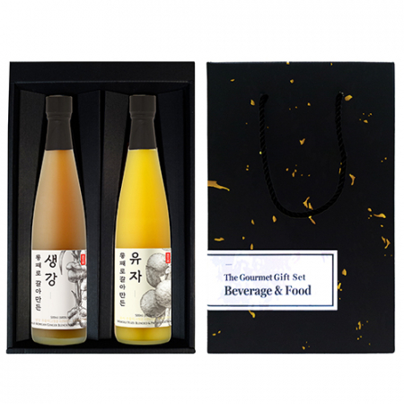 청숨 종합 1호 (생강 500ml + 유자 500ml) 선물세트 #2