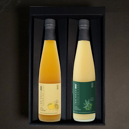 청숨 종합 1호 (유자 500ml + 청귤 500ml) 선물세트 #2