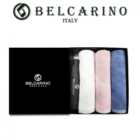 [벨카리노] 3단 7K 완전 자동우산 + 150g 면사타올 3P 멀티세트 #2